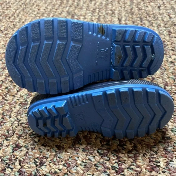 Infant/Toddler Blue Rain Boots Size 5-6, Unknown Brand - Picture 7 of 9